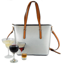 Loving Liquid Line Wine Purse - Black/Silver