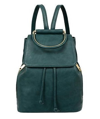 coofit leather backpack Cory Backpack/Purse (Dark Green) – GMAStores